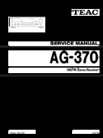 Teac AG-370 OEM Service