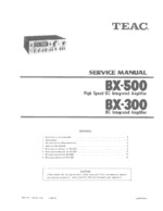 Teac BX-500 OEM Service