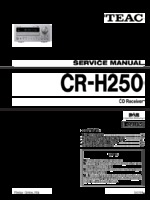 Teac CR-H250 OEM Service