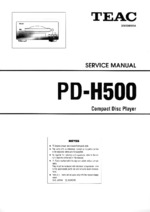 Teac PD-H500 OEM Service