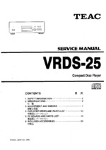Teac VRDS-25 OEM Service