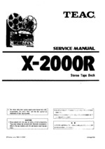 Teac X-2000R OEM Service