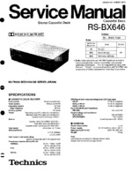 TECHNICS RS-BX646 OEM Service