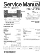 Technics RSCA1060 OEM Service