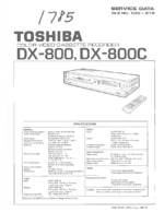 TOSHIBA DX800 OEM Service