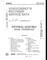 GENERAL ELECTRIC 1VCR4016X SAMS Photofact®