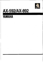 YAMAHA AX592 OEM Service