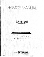 YAMAHA CA610II OEM Service