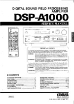 Yamaha DSP-A1000 OEM Service