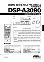 Yamaha DSP-A3090 OEM Service