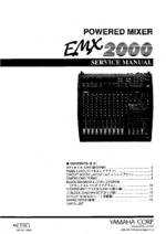 YAMAHA EMX2000 OEM Service