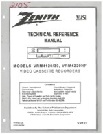 ZENITH VRM4130 OEM Service