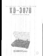 KENWOOD KD3070 OEM Owners