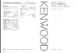 KENWOOD KRA5050 OEM Owners