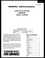 Onkyo TXSV646 OEM Service